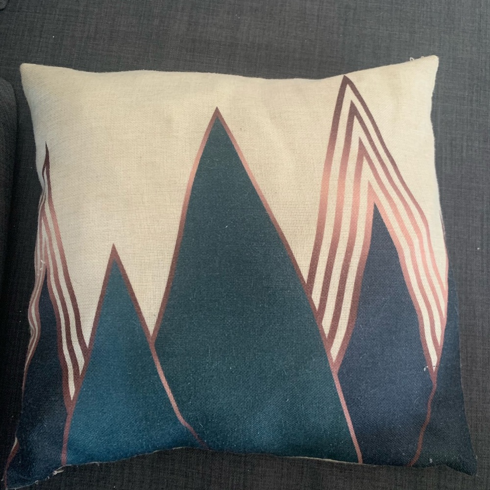 4 throw pillow covers teal boho couch arrow mountain home decor casual matching - Picture 5 of 9
